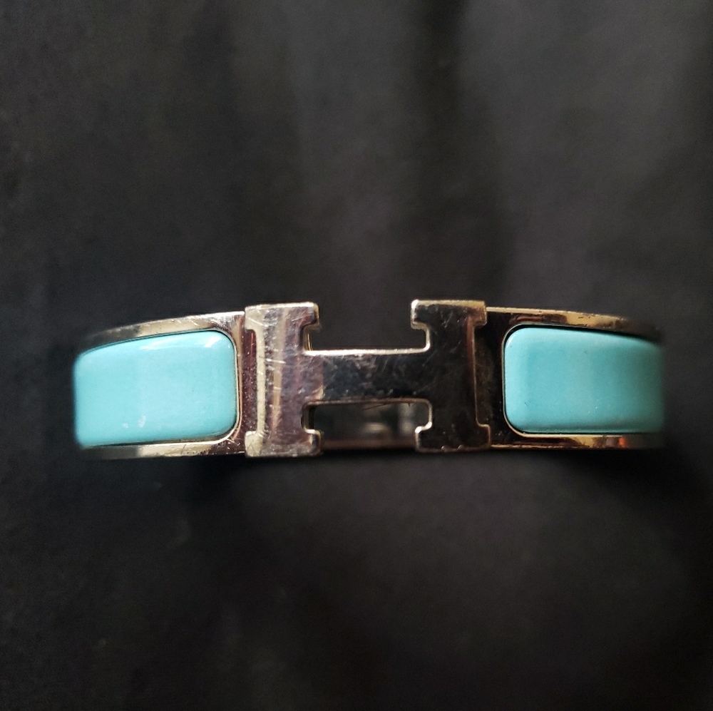 Hermès Clic H Bracelet PM size in Blue